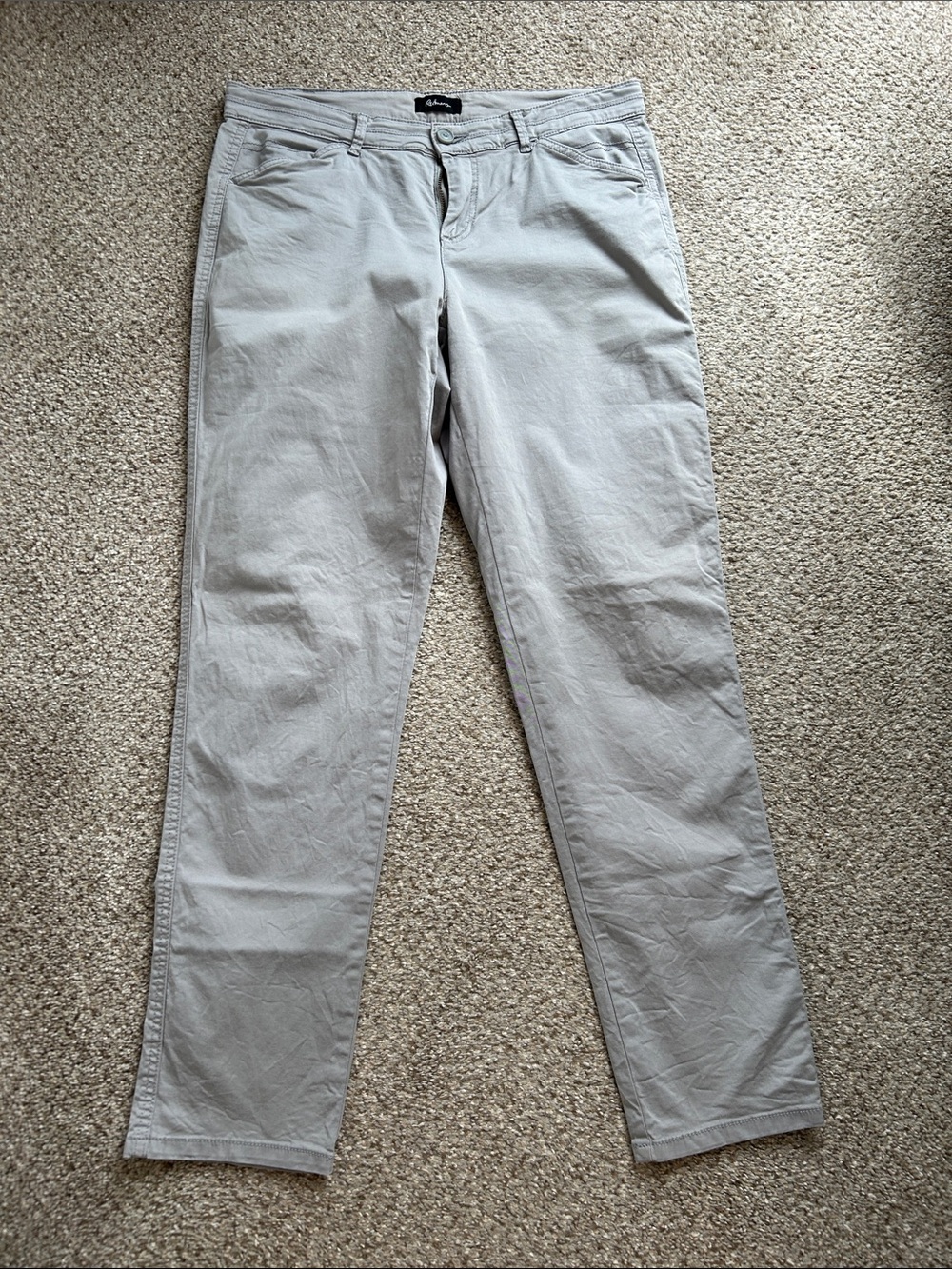 Reitmans Light Gray Pants with Subtle Floral Lining